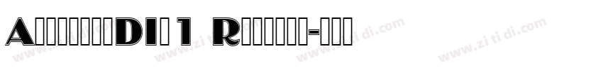 AlgerianDIn1 Regular字体转换